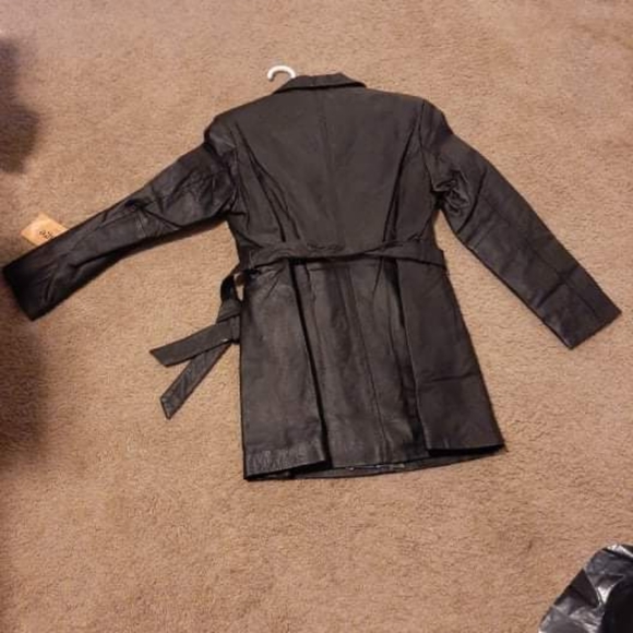 Vintage leather coat - Picture 4 of 4